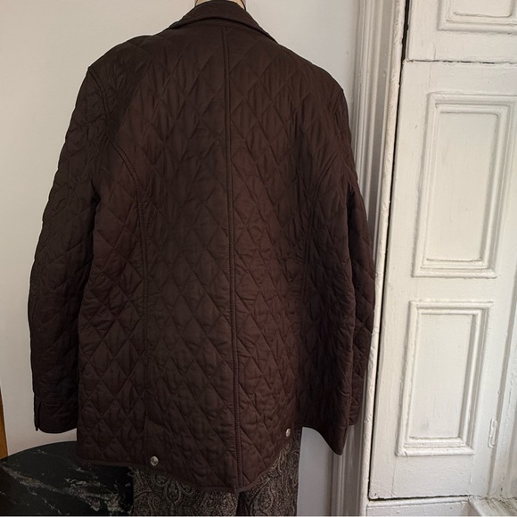 LL Bean Brown Quilted barn chore heritage Plaid Lined Full Zip Snap Size XL - Picture 13 of 14